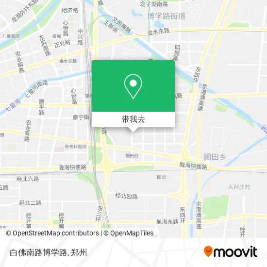 白佛南路博学路地图