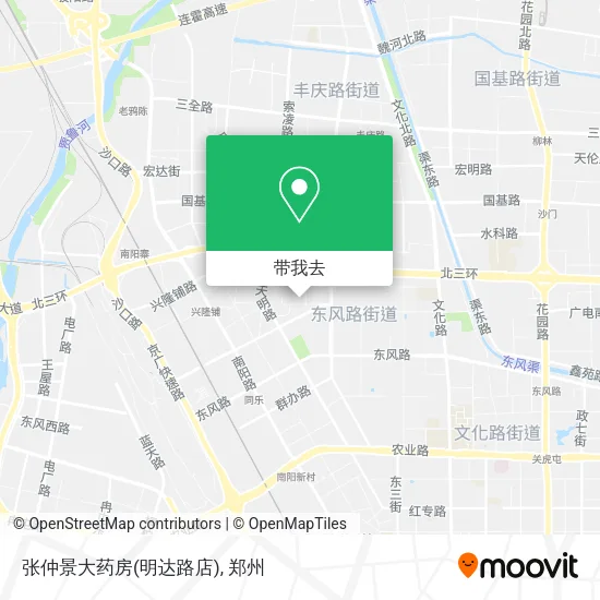 张仲景大药房(明达路店)地图