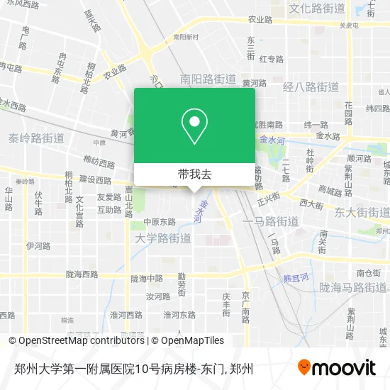 郑州大学第一附属医院10号病房楼-东门地图