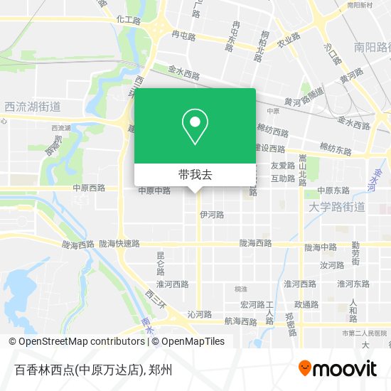 百香林西点(中原万达店)地图