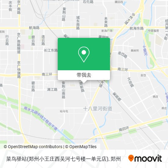 菜鸟驿站(郑州小王庄西吴河七号楼一单元店)地图