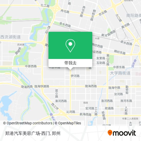 郑港汽车美容广场-西门地图