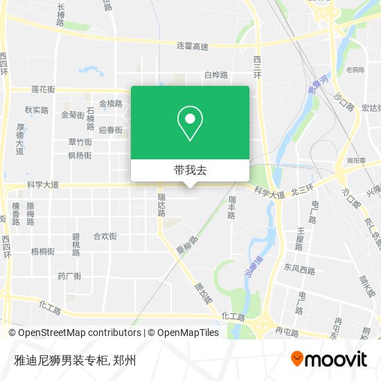 雅迪尼狮男装专柜地图