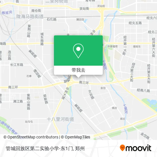 管城回族区第二实验小学-东1门地图