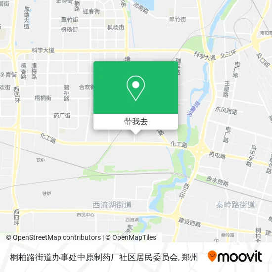 桐柏路街道办事处中原制药厂社区居民委员会地图