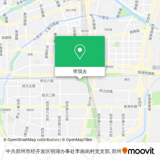 中共郑州市经开发区明湖办事处李南岗村党支部地图