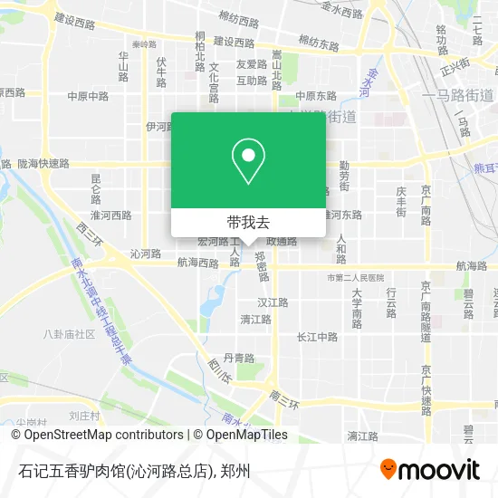 石记五香驴肉馆(沁河路总店)地图