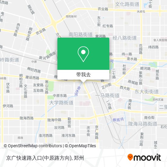 京广快速路入口(中原路方向)地图