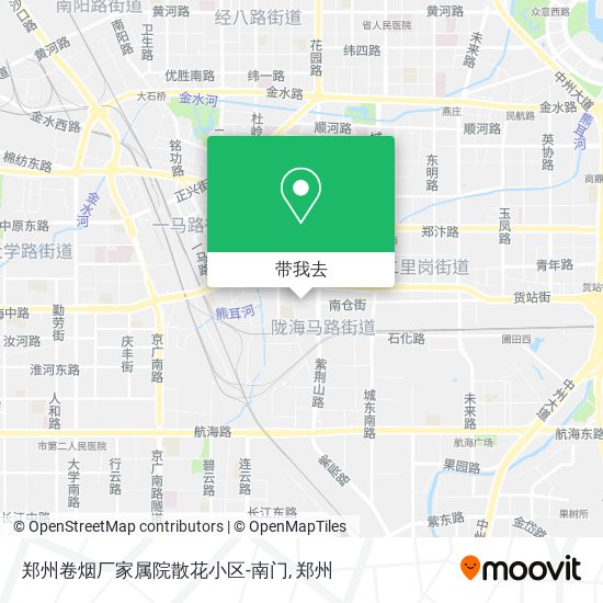 郑州卷烟厂家属院散花小区-南门地图
