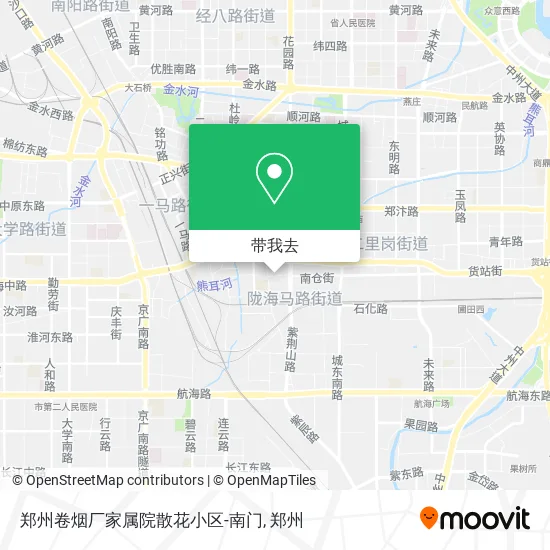 郑州卷烟厂家属院散花小区-南门地图