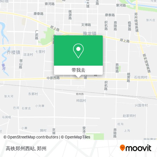高铁郑州西站地图