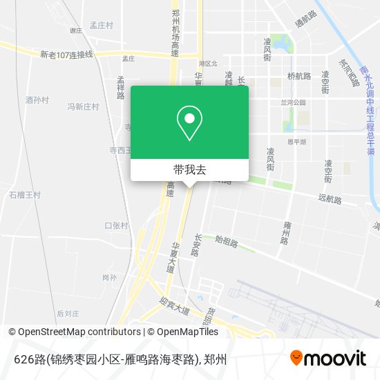 626路(锦绣枣园小区-雁鸣路海枣路)地图