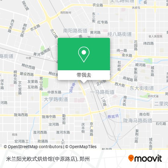 米兰阳光欧式烘焙馆(中原路店)地图