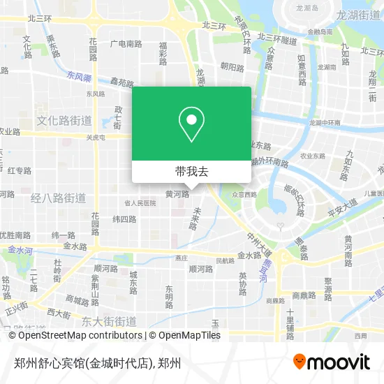 郑州舒心宾馆(金城时代店)地图