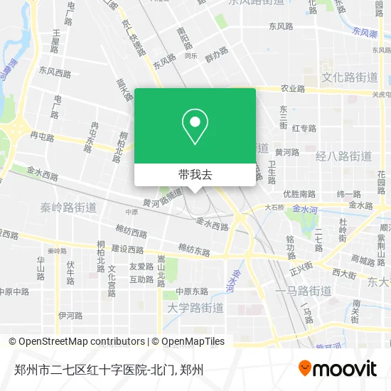 郑州市二七区红十字医院-北门地图