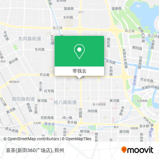 喜茶(新田360广场店)地图