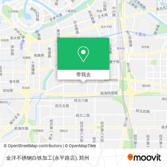 金洋不锈钢白铁加工(永平路店)地图