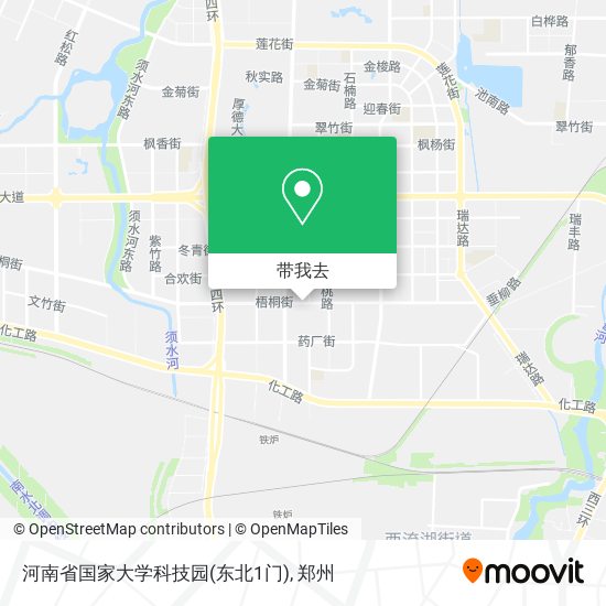 河南省国家大学科技园(东北1门)地图