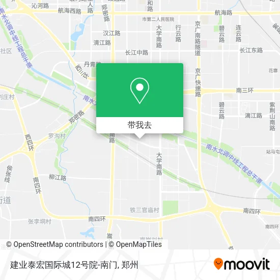 建业泰宏国际城12号院-南门地图