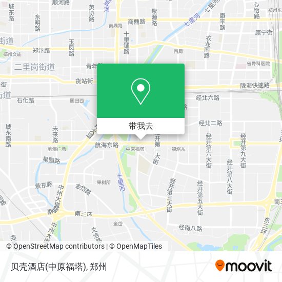 贝壳酒店(中原福塔)地图