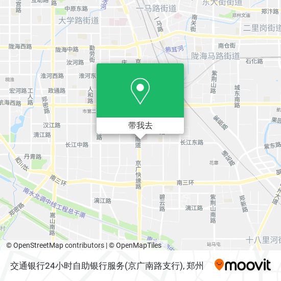 交通银行24小时自助银行服务(京广南路支行)地图