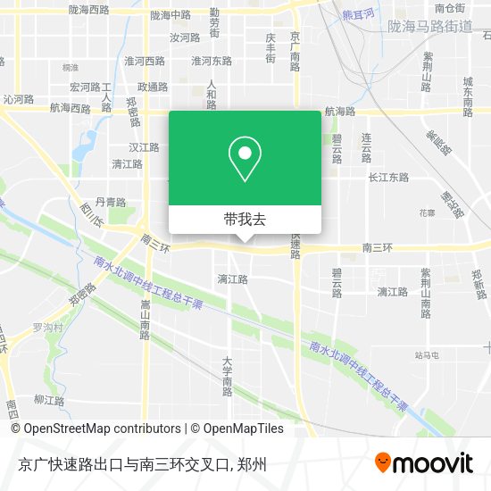 京广快速路出口与南三环交叉口地图