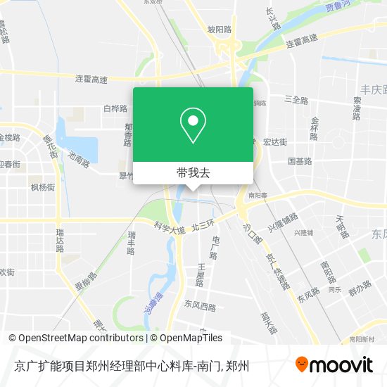 京广扩能项目郑州经理部中心料库-南门地图