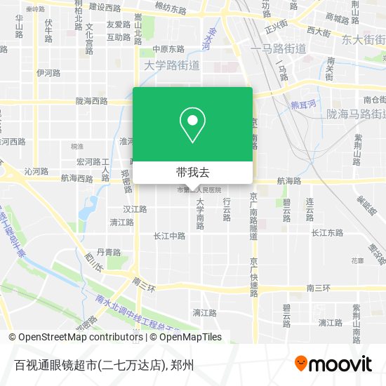 百视通眼镜超市(二七万达店)地图