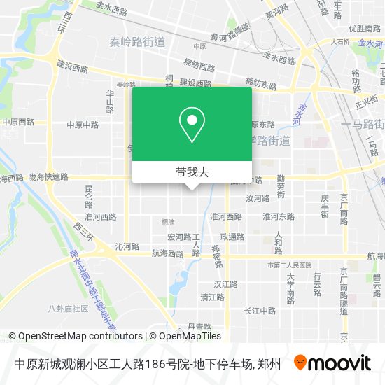 中原新城观澜小区工人路186号院-地下停车场地图