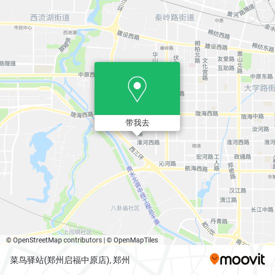 菜鸟驿站(郑州启福中原店)地图