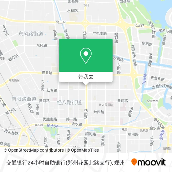 交通银行24小时自助银行(郑州花园北路支行)地图
