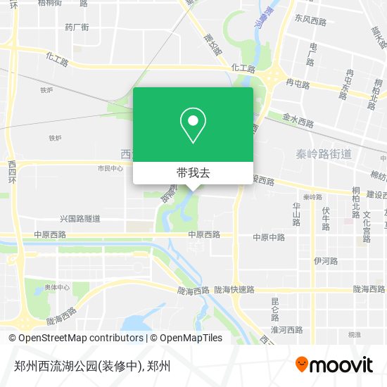 郑州西流湖公园(装修中)地图