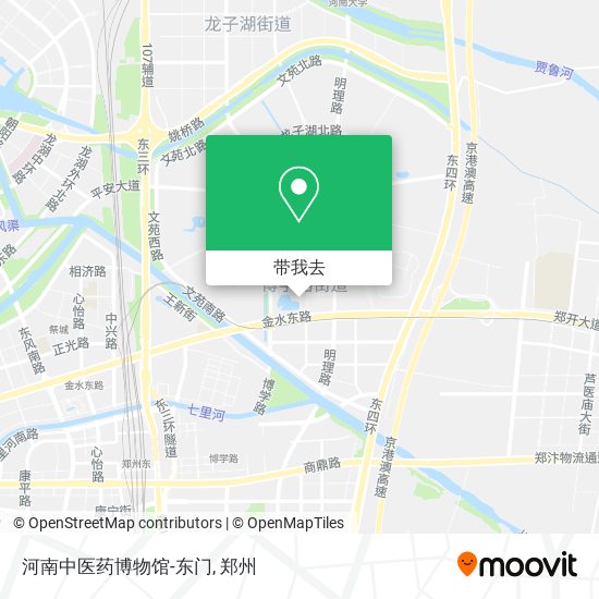 河南中医药博物馆-东门地图