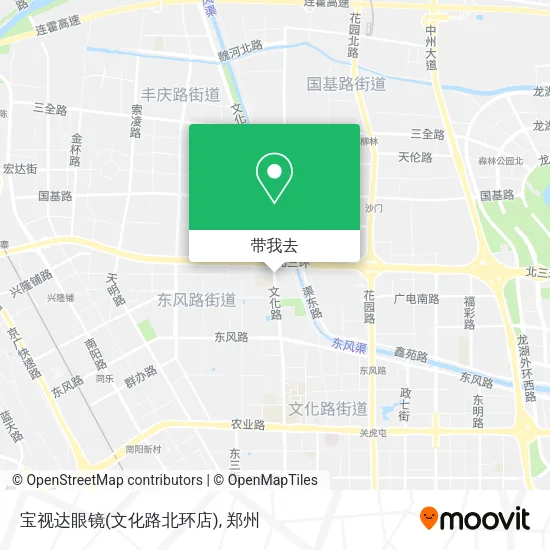 宝视达眼镜(文化路北环店)地图