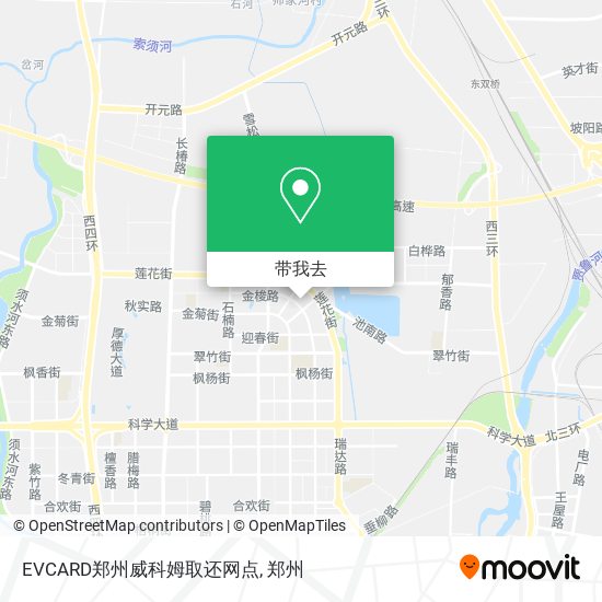 EVCARD郑州威科姆取还网点地图
