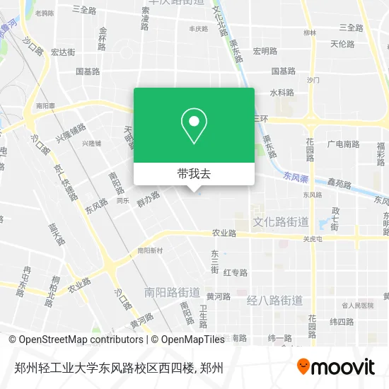郑州轻工业大学东风路校区西四楼地图