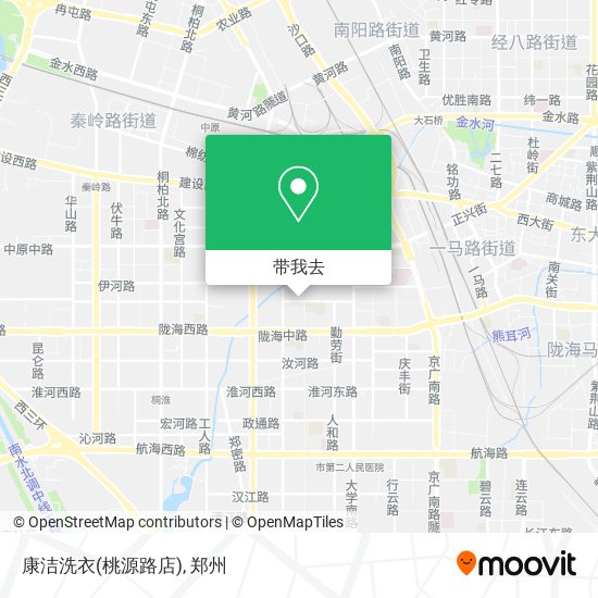 康洁洗衣(桃源路店)地图