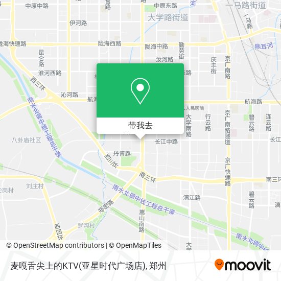 麦嘎舌尖上的KTV(亚星时代广场店)地图