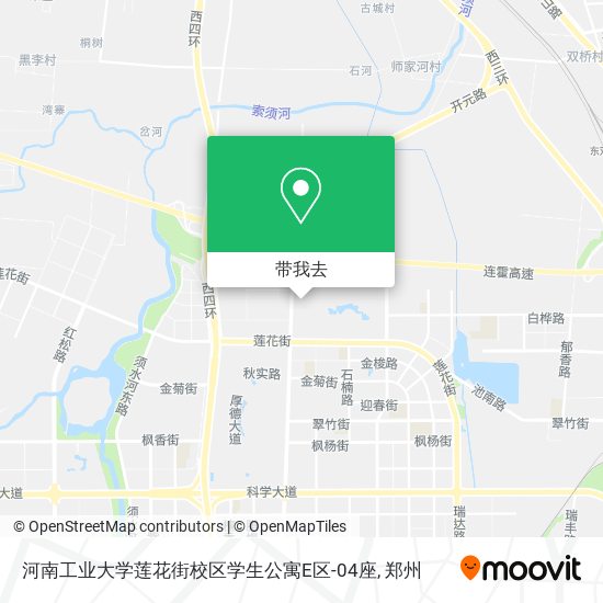 河南工业大学莲花街校区学生公寓E区-04座地图
