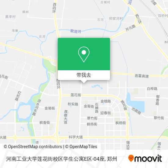 河南工业大学莲花街校区学生公寓E区-04座地图