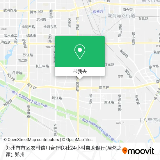 郑州市市区农村信用合作联社24小时自助银行(居然之家)地图
