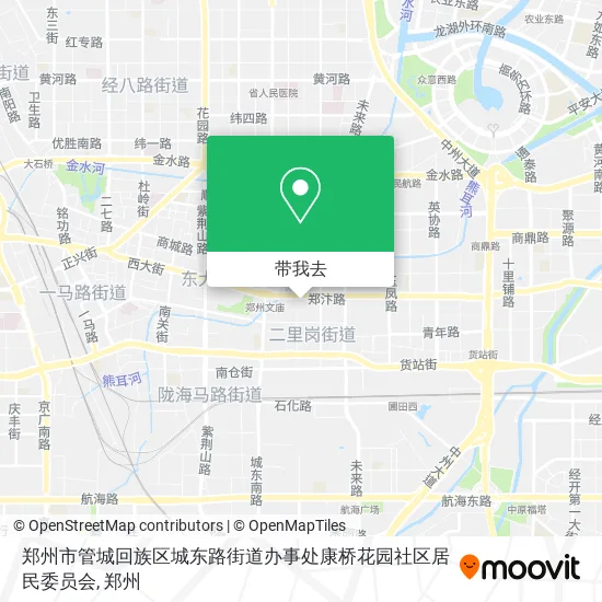 郑州市管城回族区城东路街道办事处康桥花园社区居民委员会地图