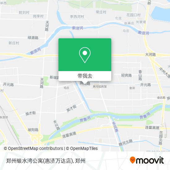 郑州银水湾公寓(惠济万达店)地图