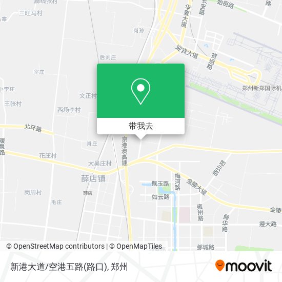 新港大道/空港五路(路口)地图