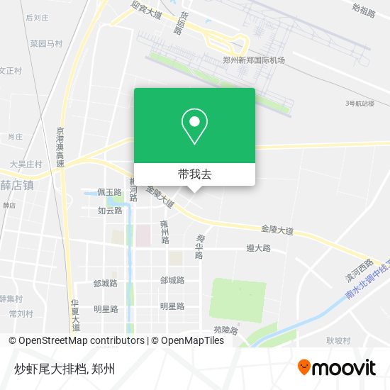 炒虾尾大排档地图