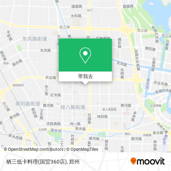 栖三低卡料理(国贸360店)地图