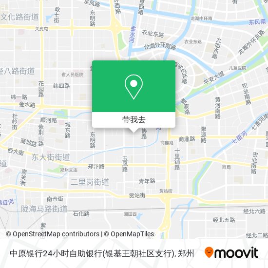 中原银行24小时自助银行(银基王朝社区支行)地图