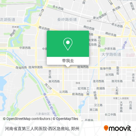 河南省直第三人民医院-西区急救站地图