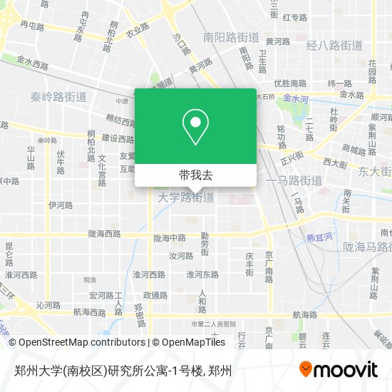 郑州大学(南校区)研究所公寓-1号楼地图