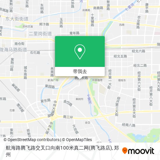 航海路腾飞路交叉口向南100米真二网(腾飞路店)地图